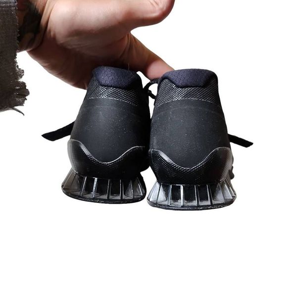 Nike romaleo 3's black weightlifting powerlifting heeled squat shoes size 12 - Picture 4 of 5